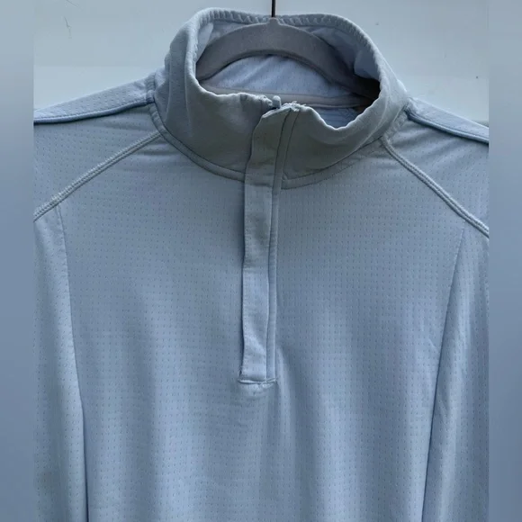 Mondetta Wonen’s Lightweight Sky Blue Quarter-Zip Pullover Shirt Size Large NWOT - Picture 8 of 14